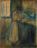 Unge kvinde, der vasker sig - Edvard Munch — visning af kunstværket