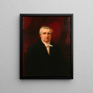 John Jacob Astor 1763 - 1848 - Edward Dalton Marchant — indrammet kunstværk på væggen
