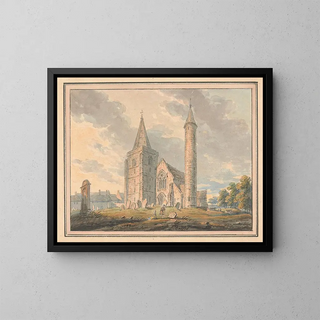 Edward Dayes - Brechin Cathedral and round tower Forfarshire Scotland.webp