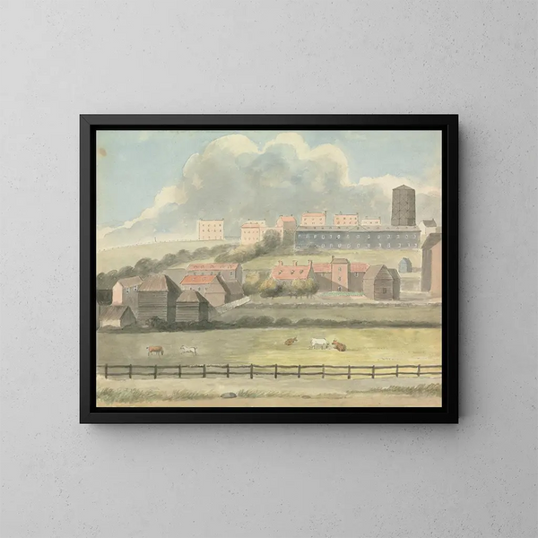 Vue à Margate - Edward Francis Burney — indrammet kunstværk på væggen