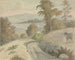 Vue dans le Surrey - Edward Francis Burney — visning af kunstværket
