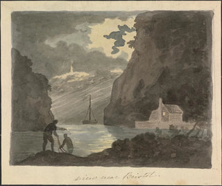 Vue nær Bristol - Edward Francis Burney — visning af kunstværket