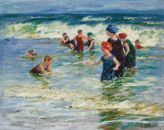 Edward Henry Potthast - Beach Scene.webp