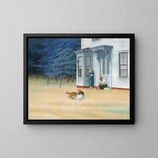 ten på Cape Cod - Edward Hopper — indrammet kunstværk på væggen