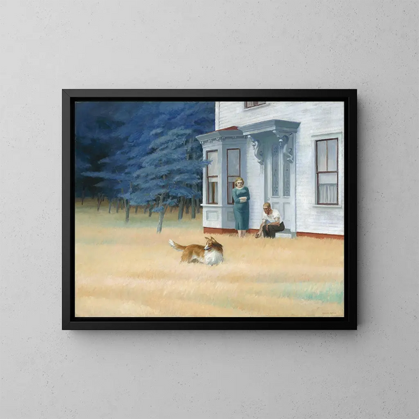 ten på Cape Cod - Edward Hopper — indrammet kunstværk på væggen