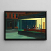 Oiseaux de nuit - Edward Hopper — indrammet kunstværk på væggen