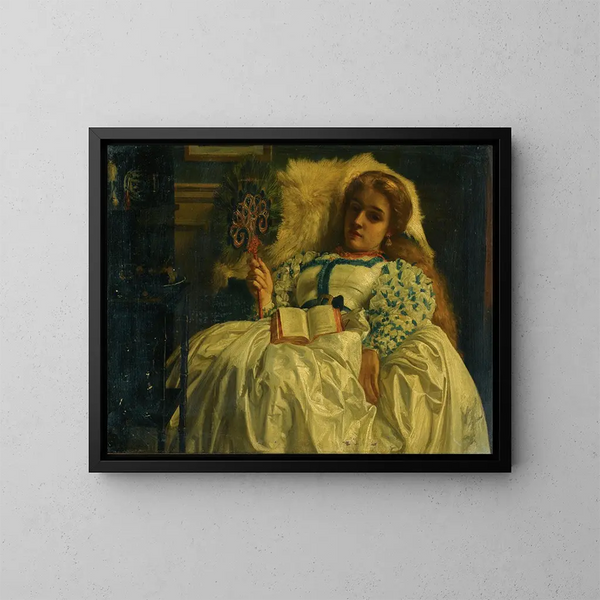 paonens vifte - Edward John Poynter — indrammet kunstværk på væggen