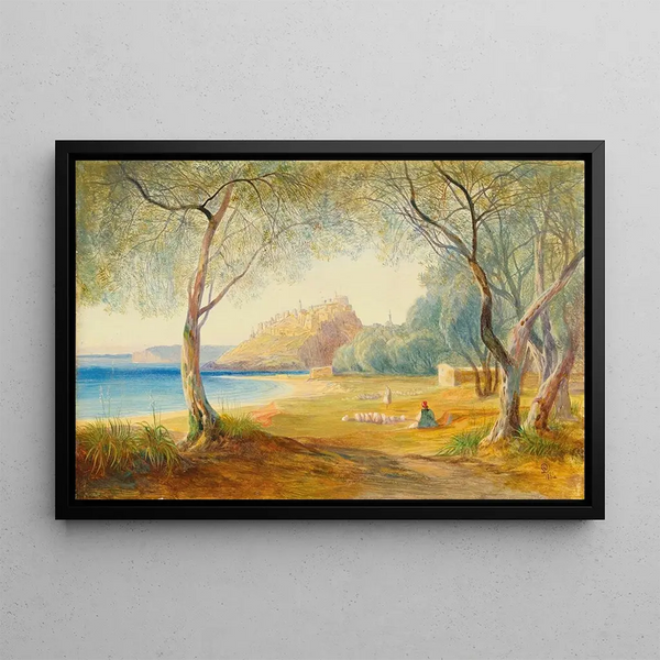 Monastir, Albanien - Edward Lear — indrammet kunstværk på væggen
