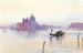 Santa Maria della Salute depuis le Bacino, Venedig - Edward Lear — visning af kunstværket