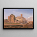 Temple de Vénus et Rome Rome - Edward Lear — indrammet kunstværk på væggen