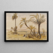 Wadi Halfa, Egypten - Edward Lear — indrammet kunstværk på væggen