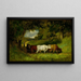 Rentrer les vaches - Edward Mitchell Bannister — indrammet kunstværk på væggen