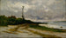 Landskabsmaleri nær Newport R.I. - Edward Mitchell Bannister — visning af kunstværket
