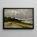 Landskabsmaleri nær Newport R.I. - Edward Mitchell Bannister — indrammet kunstværk på væggen