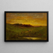 Solnedgang - Edward Mitchell Bannister — indrammet kunstværk på væggen
