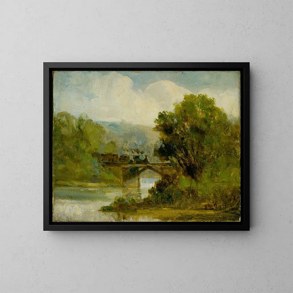Train - Edward Mitchell Bannister — indrammet kunstværk på væggen
