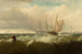 Tempête ved New Castle Delaware - Edward Moran — visning af kunstværket