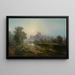 Vue du château de Windsor - Edward Moran — indrammet kunstværk på væggen