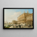 "Le Palais des Doges, la Piazzetta et la Bibliothèque avec Santa Maria della Salute au loin, Venise" - Edward Pritchett — indrammet kunstværk på væggen