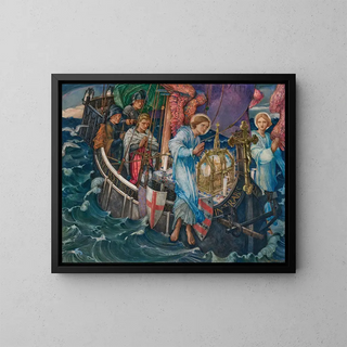 Edward Reginald Frampton - The Passage of the Holy Grail to Sarras.webp