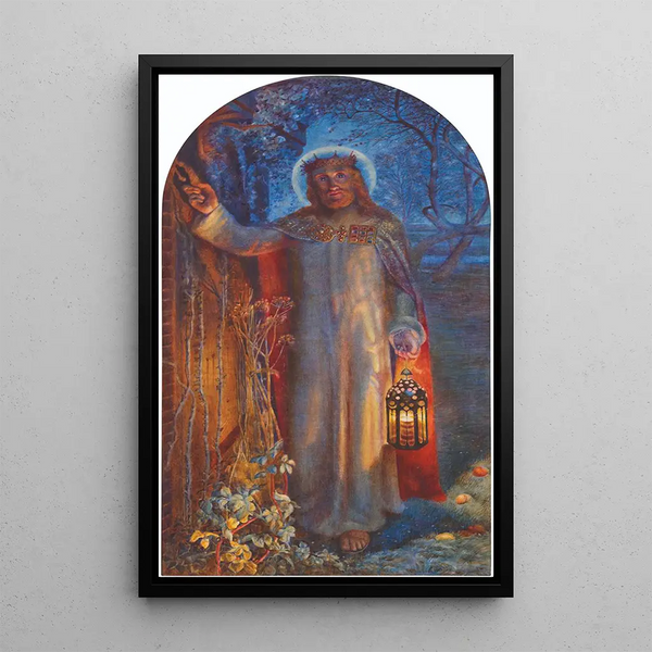 Reproduktion af maleriet La lumière du monde - Edward Robert Hughes