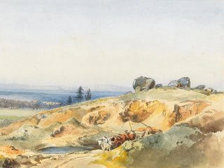Edward Theodore Compton - A landscape with a narrow path and an oxcart.webp