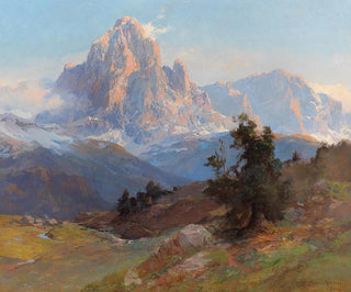 Edward Theodore Compton - A view of Mount Sassolungo.webp