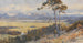 Vue sur Klagenfurt devant les Chaînes de Montagnes des Karawanken - Edward Theodore Compton — visning af kunstværket