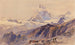 Le Cervin depuis la Triftkumme - Edward Theodore Compton — visning af kunstværket