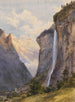 Wasserfaldene ved Staubbach i Lauterbrunnen, Schweiz - Edward Theodore Compton — visning af kunstværket