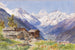 Les Alpes de Barneuza, Valais - Edward Theodore Compton — visning af kunstværket