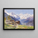 Les Alpes de Barneuza, Valais - Edward Theodore Compton — indrammet kunstværk på væggen
