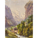 Lauterbrunnen Schweiz - Edward Theodore Compton — visning af kunstværket