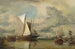 det rolige på Zuiderzee, en fiskerihavn ved Zuiderzee - Edward William Cooke — visning af kunstværket