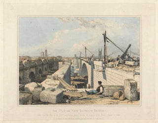 Edward William Cooke - The Old and New London Bridge.webp