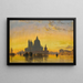 Venise, solnedgang bag kirken Santa Maria della Salute - Edward William Cooke — indrammet kunstværk på væggen