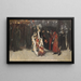 Studie af komposition for Richard Duc de Gloucester og Lady Anne - Edwin Austin Abbey — indrammet kunstværk på væggen