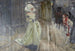 Studie af figur muligvis for Margaret og Faust - Edwin Austin Abbey — visning af kunstværket