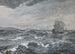 Landskab med hav, sejlskib - Edwin Austin Abbey — visning af kunstværket