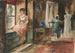 Esquisse de figures dans un intérieur - Edwin Austin Abbey — visning af kunstværket