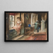 Esquisse de figures dans un intérieur - Edwin Austin Abbey — indrammet kunstværk på væggen