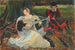 Studier for Fair is my love, maleri på den Kommunale Kunstgalleri, Preston, England - Edwin Austin Abbey — visning af kunstværket