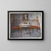 Satinbelagt skuffebord med skulptureret bord, malet og forgyldt bord - Edwin Foley — indrammet kunstværk på væggen