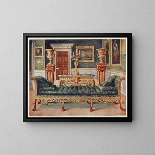 Edwin Foley - Mahogany and gilt Georgian suite in the gallery and green drawingroom of Longford Castle.webp