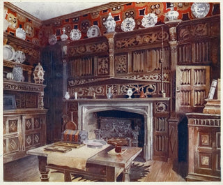 L'étude lambrissée à Groombridge Place, Kent - Edwin Foley — visning af kunstværket