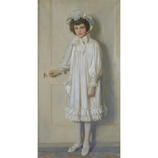 Edwin Harris - The Girl In White Portrait Of Beatrice Harrison Aged Twelve.webp