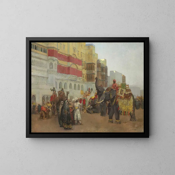 En festdag i Bekanir, Belouchistan - Edwin Lord Weeks — indrammet kunstværk på væggen