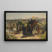 En pilgrimsfærd ved Jordanfloden - Edwin Lord Weeks — indrammet kunstværk på væggen