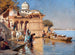 Le long des ghâts de Mathura - Edwin Lord Weeks — visning af kunstværket