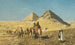 Caravane de chameaux parmi les pyramides d'Égypte - Edwin Lord Weeks — visning af kunstværket